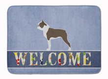 Load image into Gallery viewer, Boston Terrier Welcome Machine Washable Memory Foam Mat BB5548RUG
