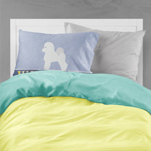 Load image into Gallery viewer, Bichon Frise Welcome Fabric Standard Pillowcase – Artistic Decorative Front, White Back BB5549PILLOWCASE