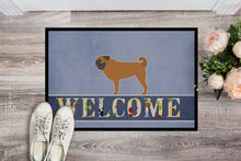 Load image into Gallery viewer, Pug Welcome Doormat - 24x36 Decorative Floor Mat – Indoor/Outdoor Rug with Artistic Flair BB5551JMAT