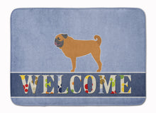 Load image into Gallery viewer, Pug Welcome Machine Washable Memory Foam Mat BB5551RUG