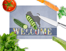 Load image into Gallery viewer, Affenpinscher Welcome Glass Cutting Boards – Durable, Decorative Kitchen Art Large BB5552LCB