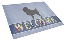 Load image into Gallery viewer, Affenpinscher Welcome Glass Cutting Boards – Durable, Decorative Kitchen Art Large BB5552LCB