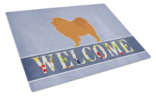 Load image into Gallery viewer, Chow Chow Welcome Glass Cutting Boards – Durable, Decorative Kitchen Art Large BB5555LCB