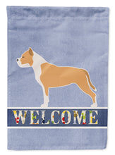 Load image into Gallery viewer, Staffordshire Bull Terrier Welcome Garden Flag - Outdoor Decorative Yard Flag BB5558GF
