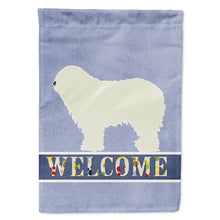 Load image into Gallery viewer, Komondor Welcome Flag Canvas House Size BB5559CHF