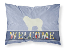Load image into Gallery viewer, Komondor Welcome Fabric Standard Pillowcase – Artistic Decorative Front, White Back BB5559PILLOWCASE