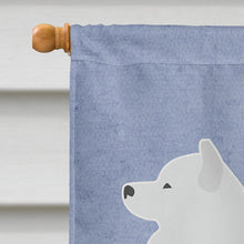Load image into Gallery viewer, Samoyed Welcome Flag Canvas House Size BB5563CHF
