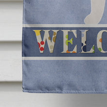 Load image into Gallery viewer, English Bulldog Welcome Flag Canvas House Size BB5566CHF