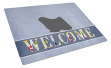Load image into Gallery viewer, Puli Welcome Glass Cutting Boards – Durable, Decorative Kitchen Art Large BB5567LCB
