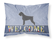 Load image into Gallery viewer, Giant Schnauzer Welcome Fabric Standard Pillowcase – Artistic Decorative Front, White Back BB5577PILLOWCASE
