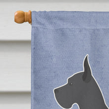 Load image into Gallery viewer, Great Dane Welcome Flag Canvas House Size BB5579CHF