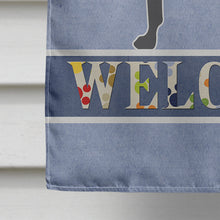 Load image into Gallery viewer, Great Dane Welcome Flag Canvas House Size BB5579CHF