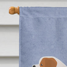 Load image into Gallery viewer, Saint Bernard Welcome Flag Canvas House Size BB5580CHF