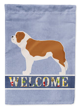 Load image into Gallery viewer, Saint Bernard Welcome Garden Flag - Outdoor Decorative Yard Flag BB5580GF