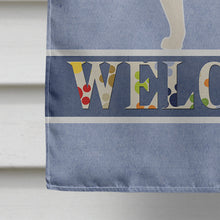 Load image into Gallery viewer, Bull Terrier Welcome Flag Canvas House Size BB5582CHF