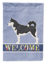 Load image into Gallery viewer, Siberian Husky Welcome Garden Flag - Outdoor Decorative Yard Flag BB5584GF