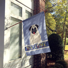 Load image into Gallery viewer, Pug Cream Welcome Flag Canvas House Size BB5585CHF
