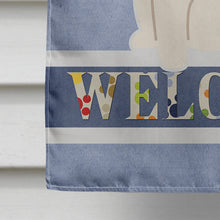 Load image into Gallery viewer, Pug Cream Welcome Flag Canvas House Size BB5585CHF