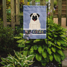 Load image into Gallery viewer, Pug Cream Welcome Garden Flag - Outdoor Decorative Yard Flag BB5585GF