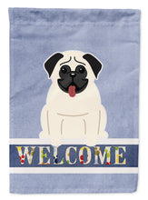 Load image into Gallery viewer, Pug Cream Welcome Garden Flag - Outdoor Decorative Yard Flag BB5585GF