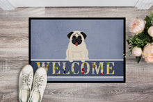 Load image into Gallery viewer, Pug Cream Welcome Doormat - 18x27 Decorative Floor Mat – Indoor/Outdoor Rug with Artistic Flair BB5585MAT