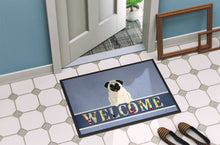 Load image into Gallery viewer, Pug Cream Welcome Doormat - 18x27 Decorative Floor Mat – Indoor/Outdoor Rug with Artistic Flair BB5585MAT