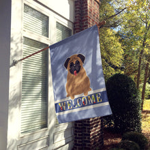 Load image into Gallery viewer, Pug Brown Welcome Flag Canvas House Size BB5586CHF