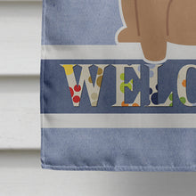 Load image into Gallery viewer, Pug Brown Welcome Flag Canvas House Size BB5586CHF