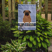 Load image into Gallery viewer, Pug Brown Welcome Garden Flag - Outdoor Decorative Yard Flag BB5586GF