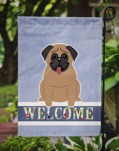 Load image into Gallery viewer, Pug Brown Welcome Garden Flag - Outdoor Decorative Yard Flag BB5586GF