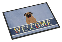 Load image into Gallery viewer, Pug Brown Welcome Doormat - 18x27 Decorative Floor Mat – Indoor/Outdoor Rug with Artistic Flair BB5586MAT