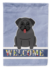 Load image into Gallery viewer, Pug Black Welcome Garden Flag - Outdoor Decorative Yard Flag BB5587GF