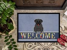 Load image into Gallery viewer, Pug Black Welcome Doormat - 18x27 Decorative Floor Mat – Indoor/Outdoor Rug with Artistic Flair BB5587MAT