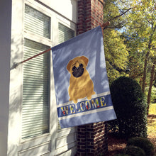 Load image into Gallery viewer, Pug Brown Welcome Flag Canvas House Size BB5588CHF