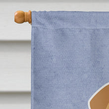 Load image into Gallery viewer, Pug Brown Welcome Flag Canvas House Size BB5588CHF