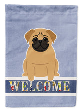 Load image into Gallery viewer, Pug Brown Welcome Garden Flag - Outdoor Decorative Yard Flag BB5588GF