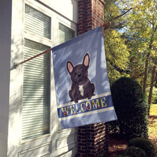 Load image into Gallery viewer, French Bulldog Brindle Welcome Flag Canvas House Size BB5590CHF