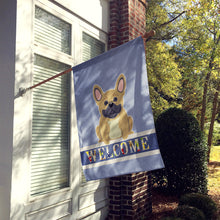 Load image into Gallery viewer, French Bulldog Cream Welcome Flag Canvas House Size BB5591CHF