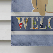 Load image into Gallery viewer, French Bulldog Cream Welcome Flag Canvas House Size BB5591CHF