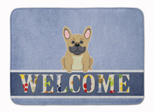 Load image into Gallery viewer, French Bulldog Cream Welcome Machine Washable Memory Foam Mat BB5591RUG