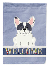 Load image into Gallery viewer, French Bulldog Piebald Welcome Garden Flag - Outdoor Decorative Yard Flag BB5592GF