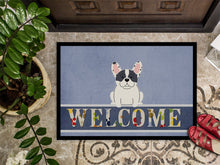 Load image into Gallery viewer, French Bulldog Piebald Welcome Doormat - 18x27 Decorative Floor Mat – Indoor/Outdoor Rug with Artistic Flair BB5592MAT