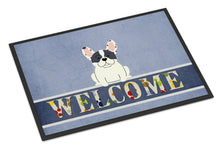 Load image into Gallery viewer, French Bulldog Piebald Welcome Doormat - 18x27 Decorative Floor Mat – Indoor/Outdoor Rug with Artistic Flair BB5592MAT
