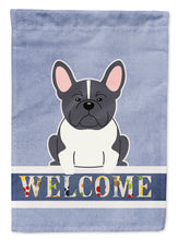 Load image into Gallery viewer, French Bulldog Black White Welcome Garden Flag - Outdoor Decorative Yard Flag BB5593GF