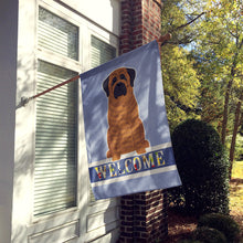 Load image into Gallery viewer, Mastiff Brindle Welcome Flag Canvas House Size BB5596CHF