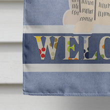 Load image into Gallery viewer, Mastiff Brindle White Welcome Flag Canvas House Size BB5597CHF