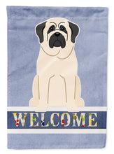 Load image into Gallery viewer, Mastiff White Welcome Garden Flag - Outdoor Decorative Yard Flag BB5598GF