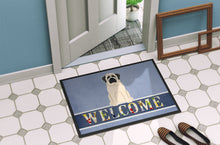 Load image into Gallery viewer, Mastiff White Welcome Doormat - 18x27 Decorative Floor Mat – Indoor/Outdoor Rug with Artistic Flair BB5598MAT