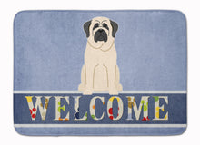 Load image into Gallery viewer, Mastiff White Welcome Machine Washable Memory Foam Mat BB5598RUG