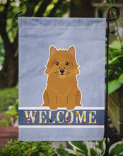 Load image into Gallery viewer, Norwich Terrier Welcome Garden Flag - Outdoor Decorative Yard Flag BB5601GF